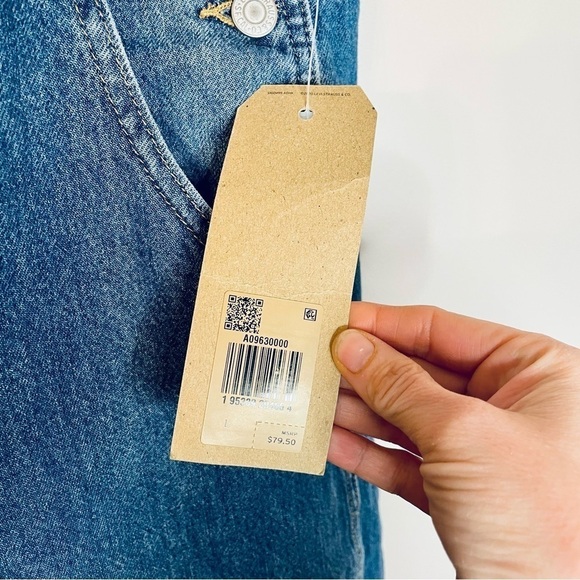 Levi's Women's Utility Loose Overall Denim Jean In The Bag Large - Picture 7 of 11